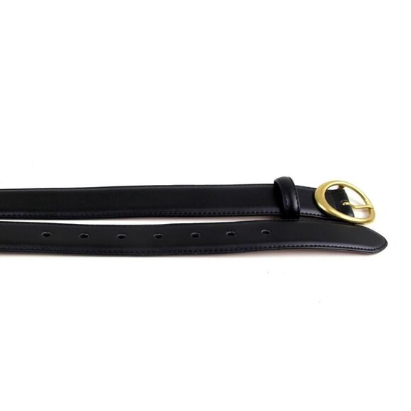 Chaoren BLACK REAL LEATHER 1 1/8"Wd DRESS CASUAL CLASSIC WOMEN'S BELT S/M (R15 - Picture 10 of 11